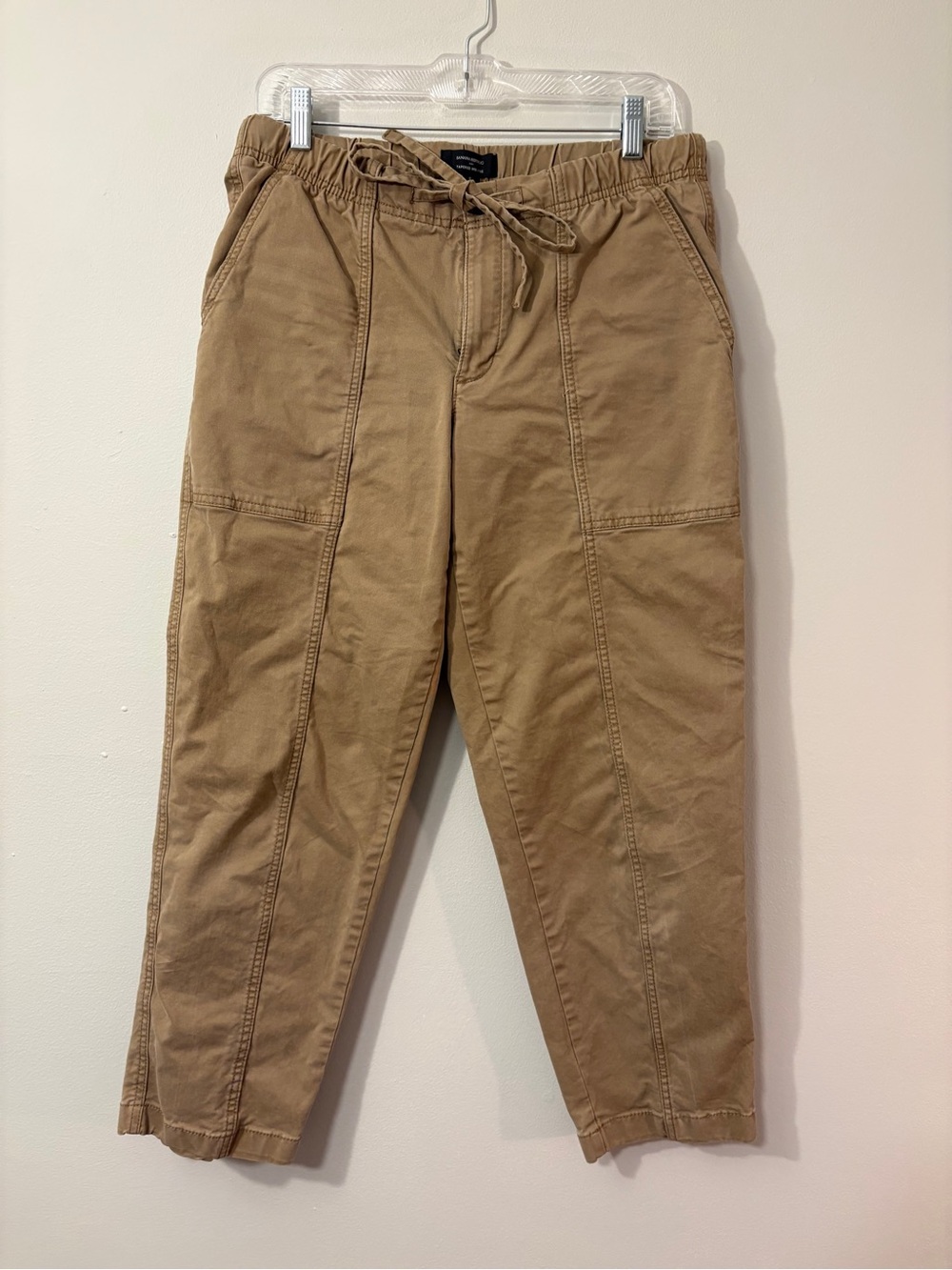 Banana Republic Tapered Mid-Rise Utility Ankle Pants — Khaki — Size S 🍂